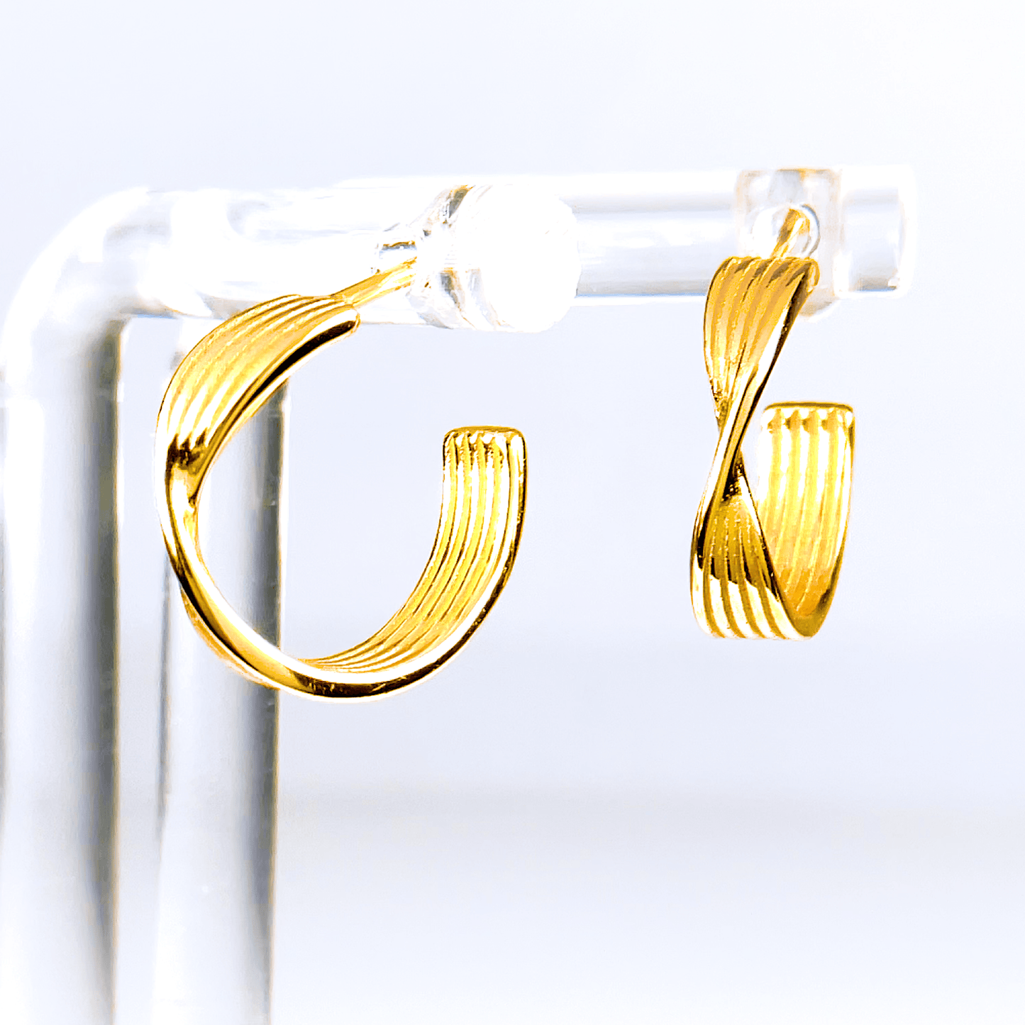 Spirits Unearth 18k Gold Plated Hoop Earrings