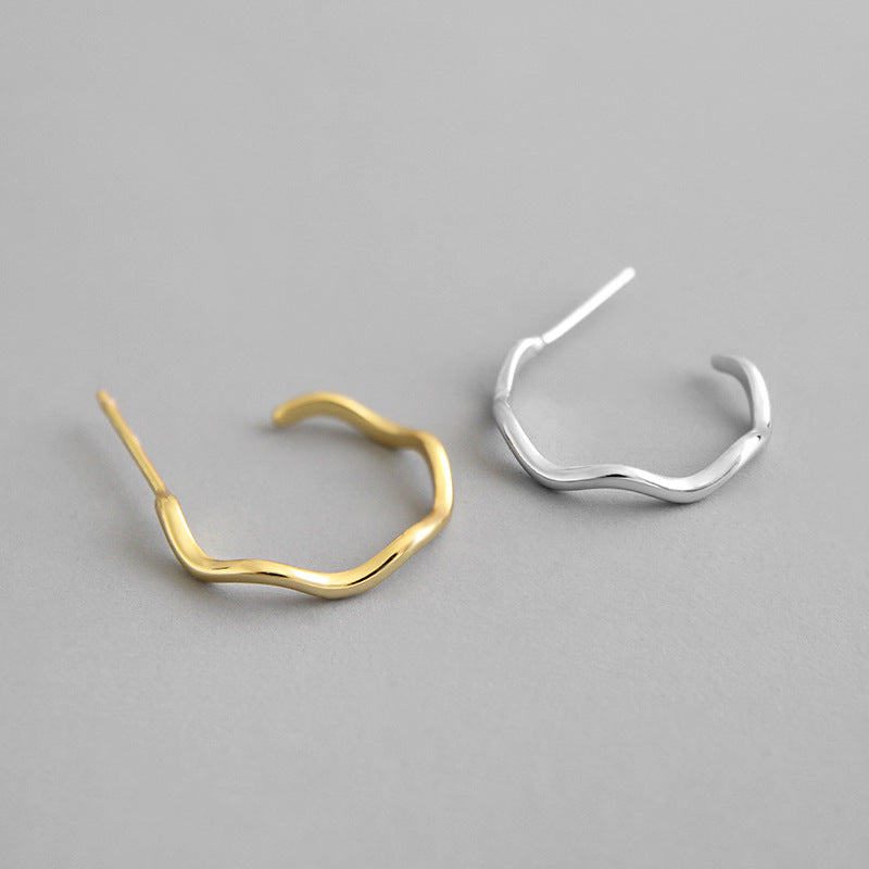 Spirits Unearth 18k Gold Plated Hoop Earrings
