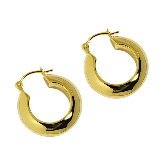 Spirits Unearth 18k Gold Plated Hoop Earrings