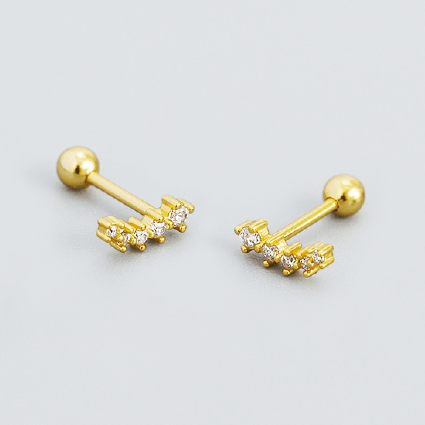 Spirits Unearth 18k Gold Plated Zirconia Earrings