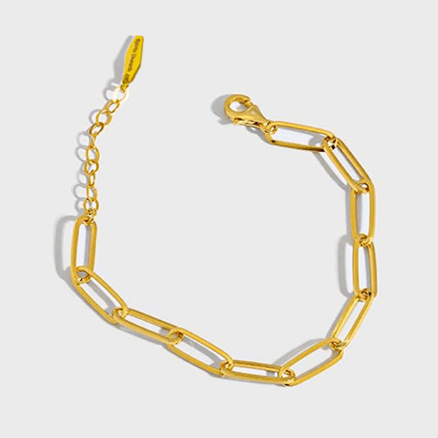 Spirits Unearth 18k Gold Plated Paperclip Bracelet