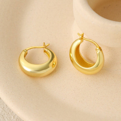 Spirits Unearth 18k Gold Plated Hoop Earrings