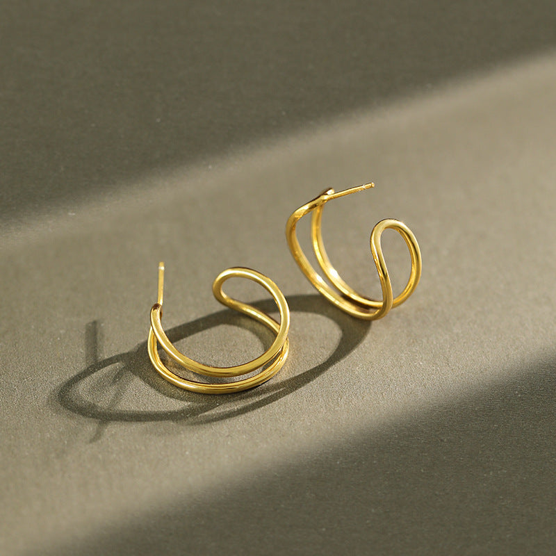 Spirits Unearth 18k Gold plated Hoop Earrings