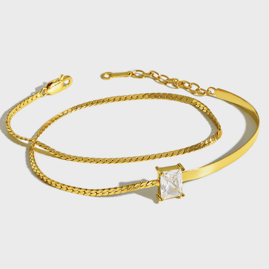 Spirits Unearth 18k Gold Plated Zirconia Bracelet