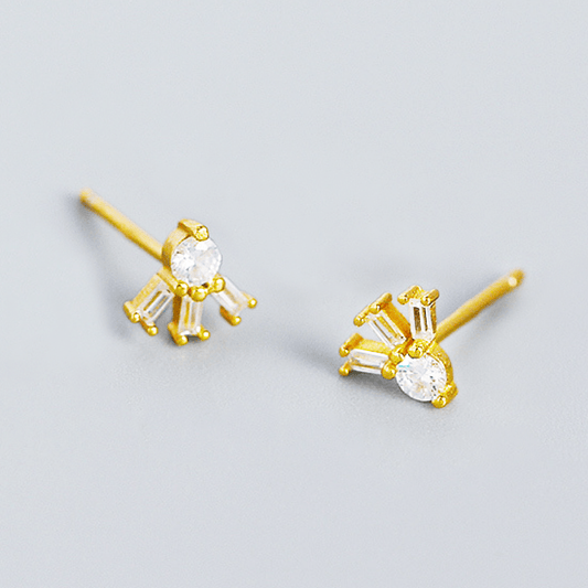 Spirits Unearth 18k Gold Plated Zirconia Earrings