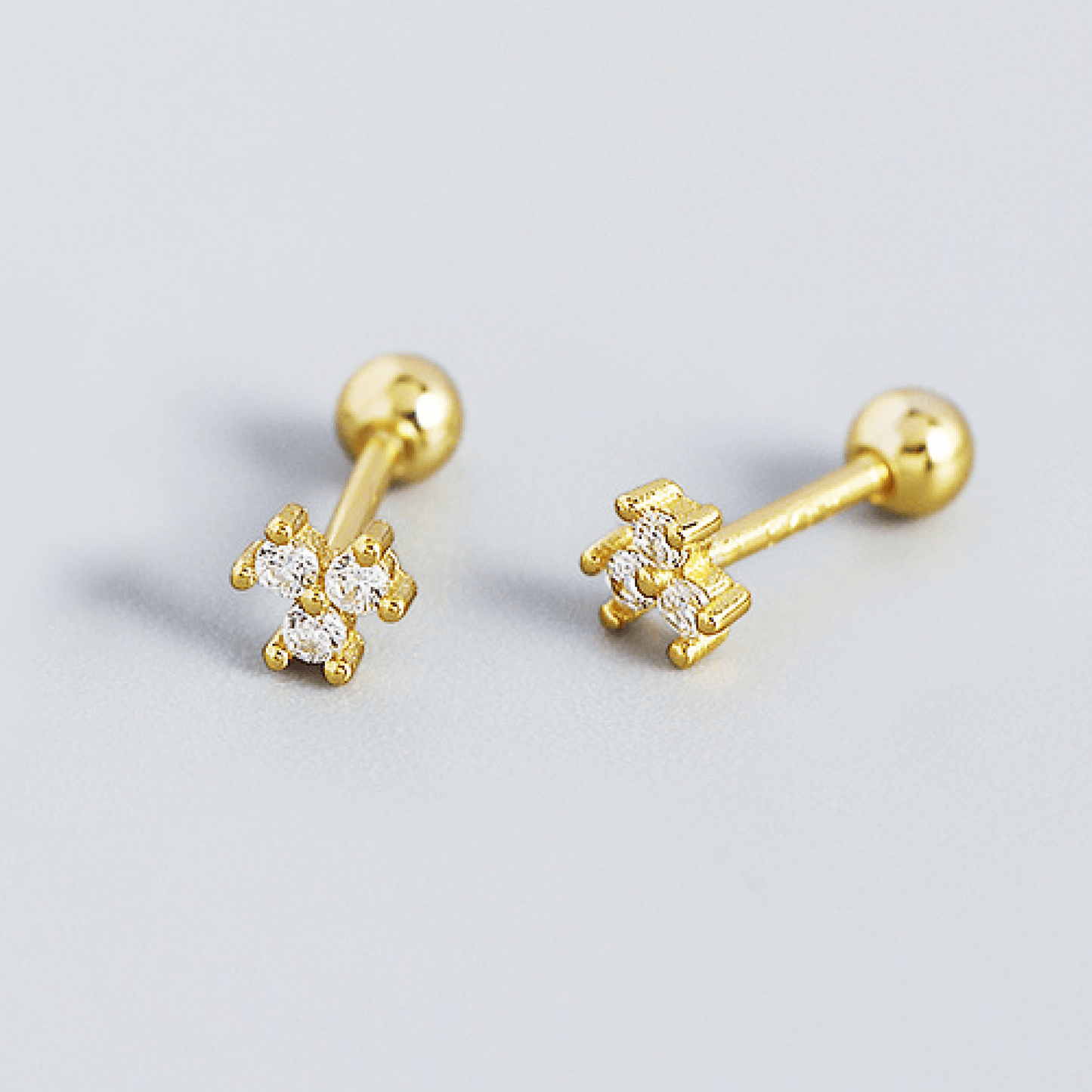 Spirits Unearth 18k Gold Plated Zirconia Earrings