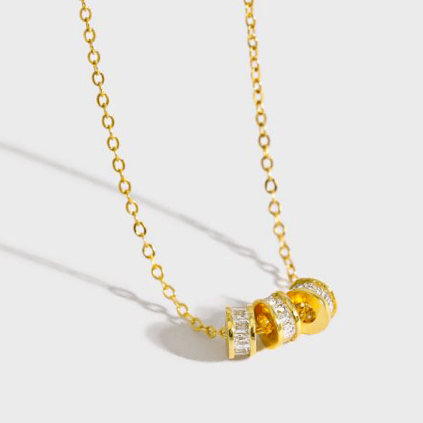 Spirits Unearth 18k Gold Plated Zirconia Necklace